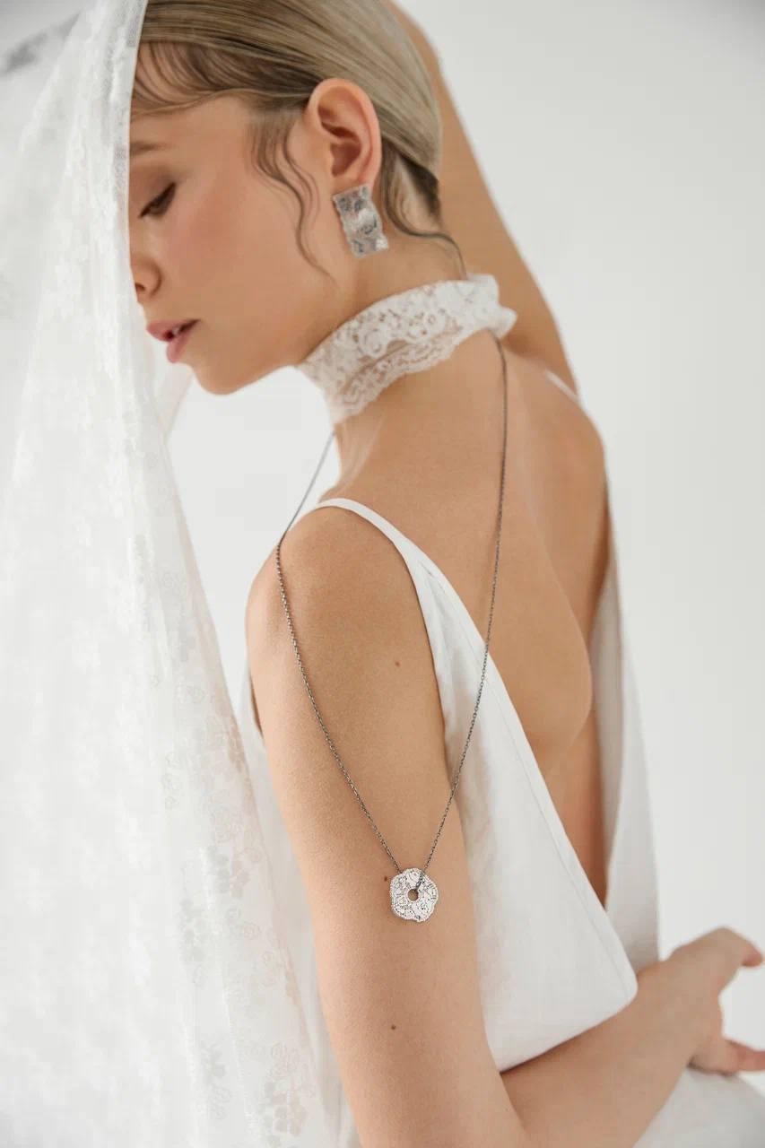 Серебряные украшения из коллекции «Кружево», Sbleskom