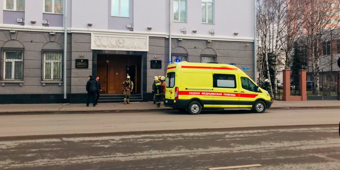Взрыв произошел у здания ФСБ в Архангельске
