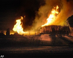 Мощный взрыв газопровода в США - пламя было видно на расстоянии 15 км