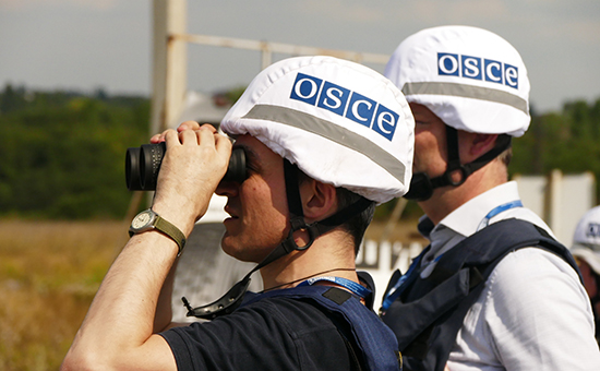 Представители миссии ОБСЕ в Донбассе


