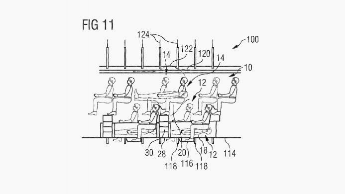 Airbus получил патент на двухэтажные кресла для пассажирских самолетов
