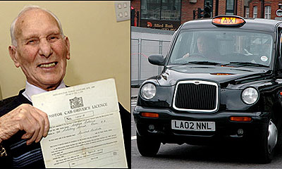 Альфред Коллинз – самый старый таксист в Англии