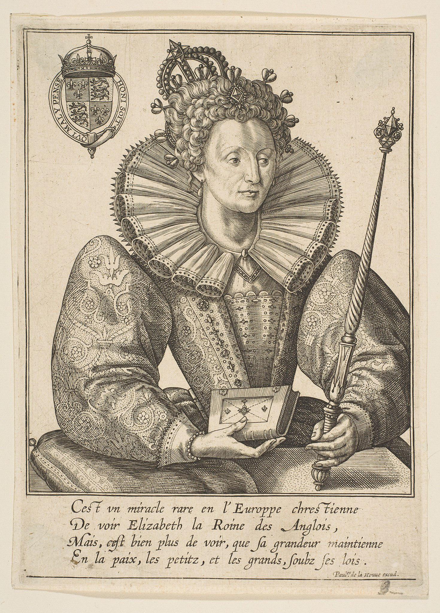 &laquo;Королева Англии Елизавета I&raquo;, гравюра Франса Хайса, конец XVI&nbsp;&mdash; начало XVII века