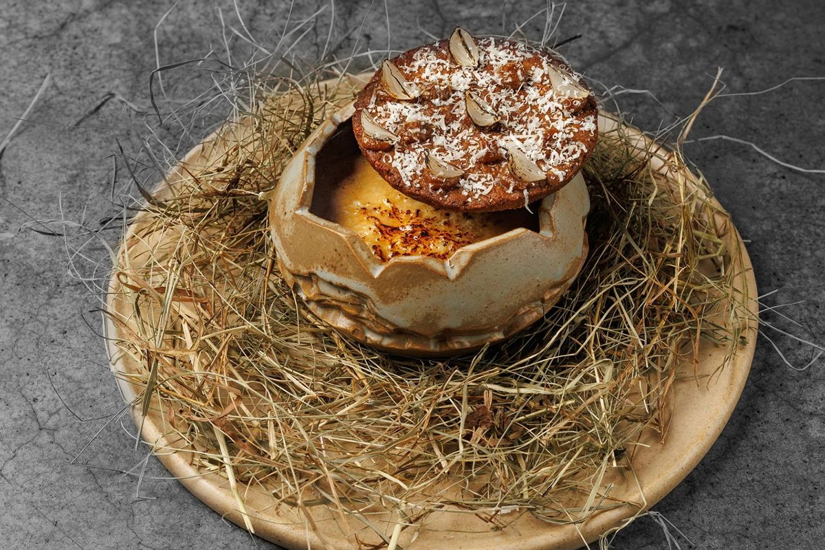 Луковый суп с юколой из оленины