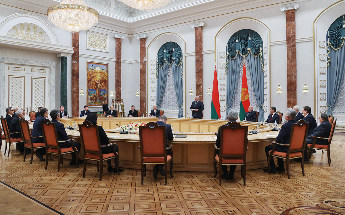 Александр Лукашенко на вручении&nbsp;премии Союзного государства в области науки и техники