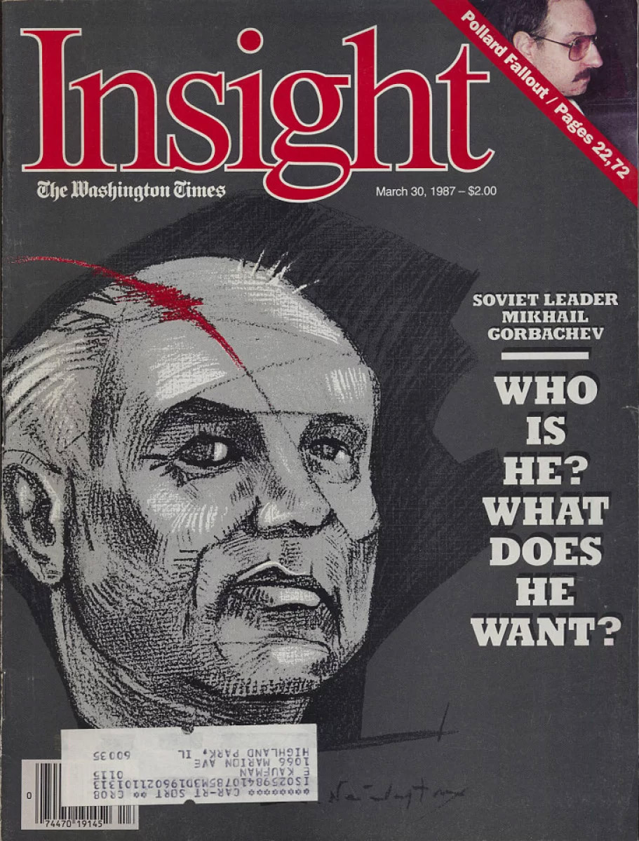 На фото: обложка Insight (приложение к The Washington Times) от 30 марта 1987 года