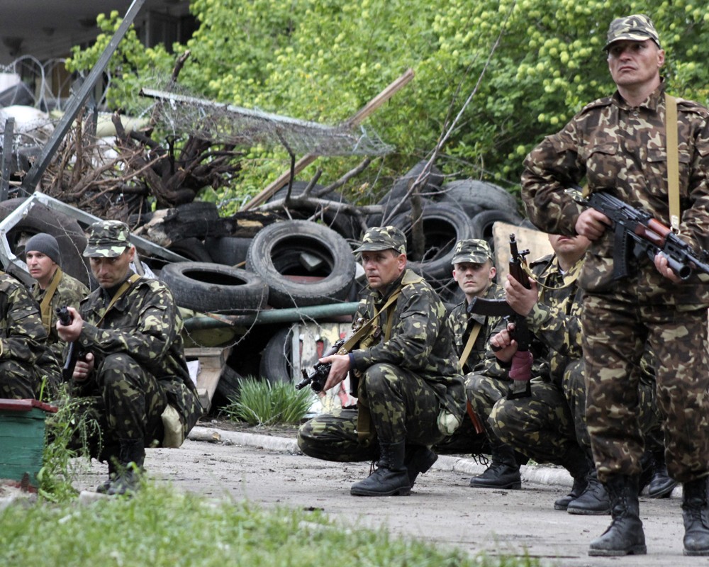 Бойцы украинской армии. Архив
