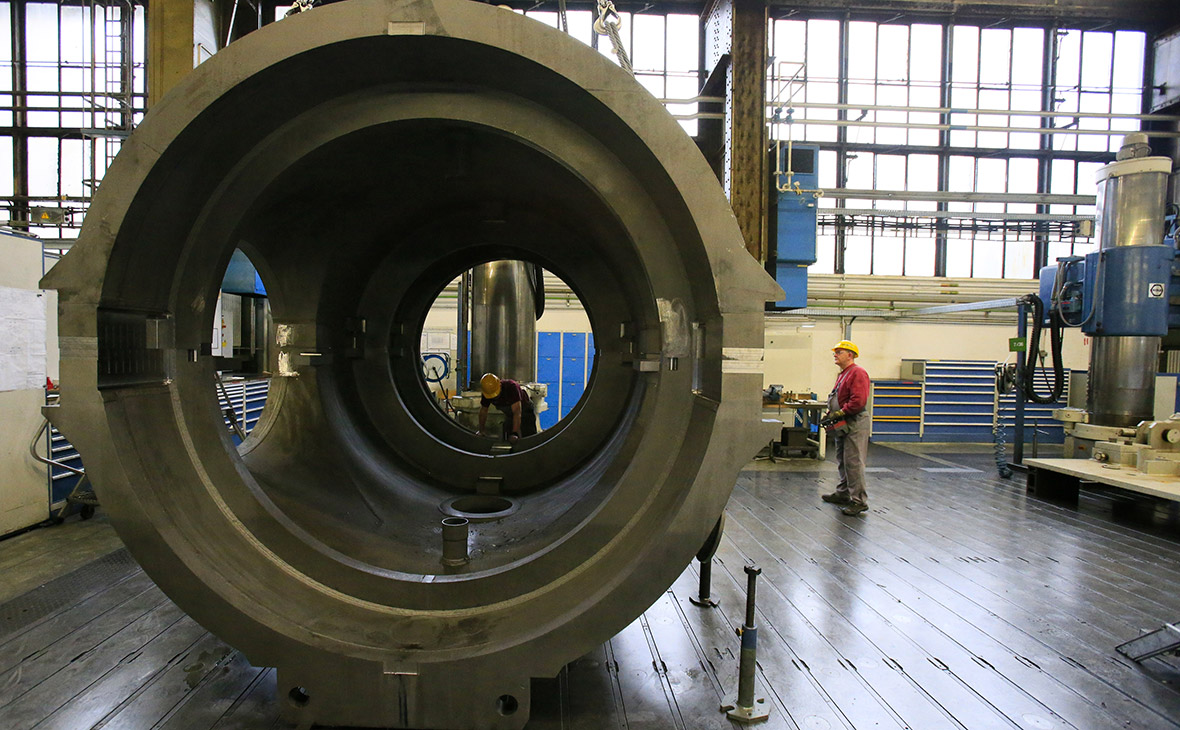 Производство газовых турбин&nbsp;Siemens


