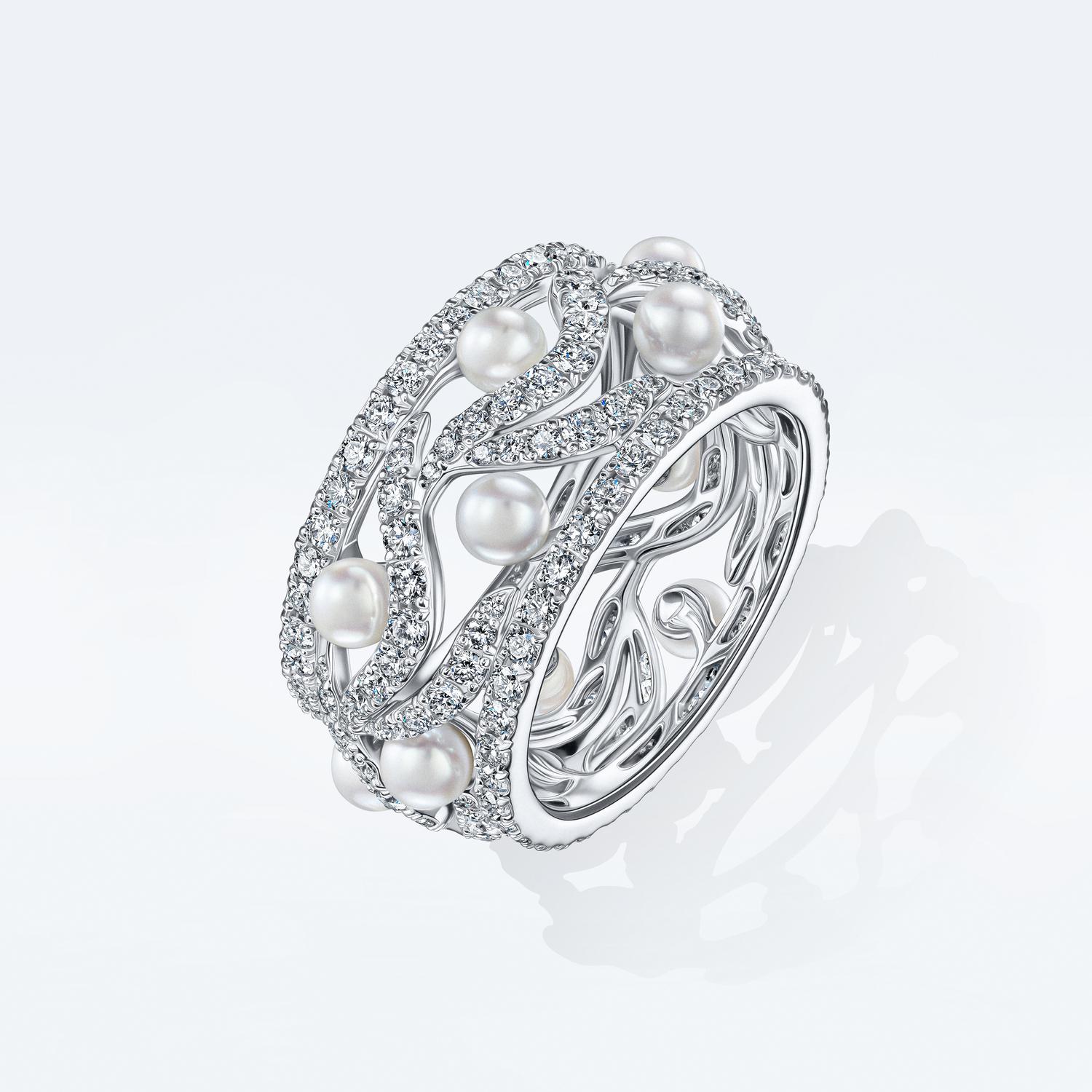 Кольцо с жемчугом&nbsp;&laquo;Коронация&raquo;