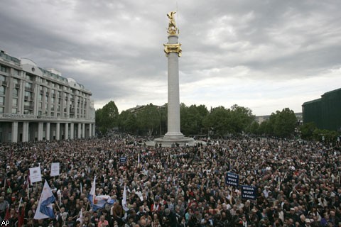 Митинги оппозиции в Грузии