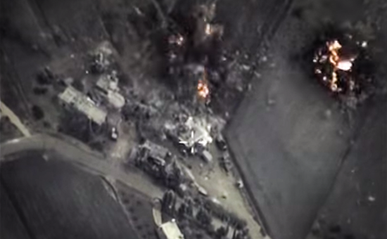 Воздушный удар&nbsp;российских самолетов по цели в Сирии