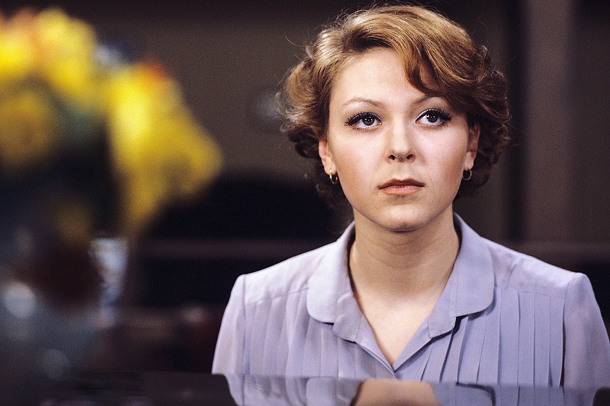 Елена Бондарчук, съемки фильма «Время и семья Конвей». 1983 год