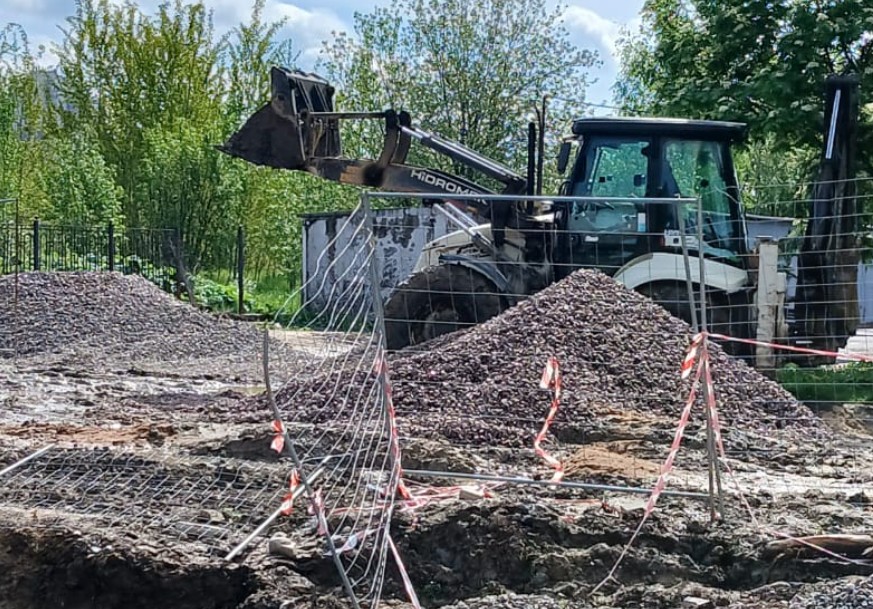 Строительство тепловой сети для&nbsp;&laquo;Avenue Apart на Дыбенко&raquo;. Май 2025 года