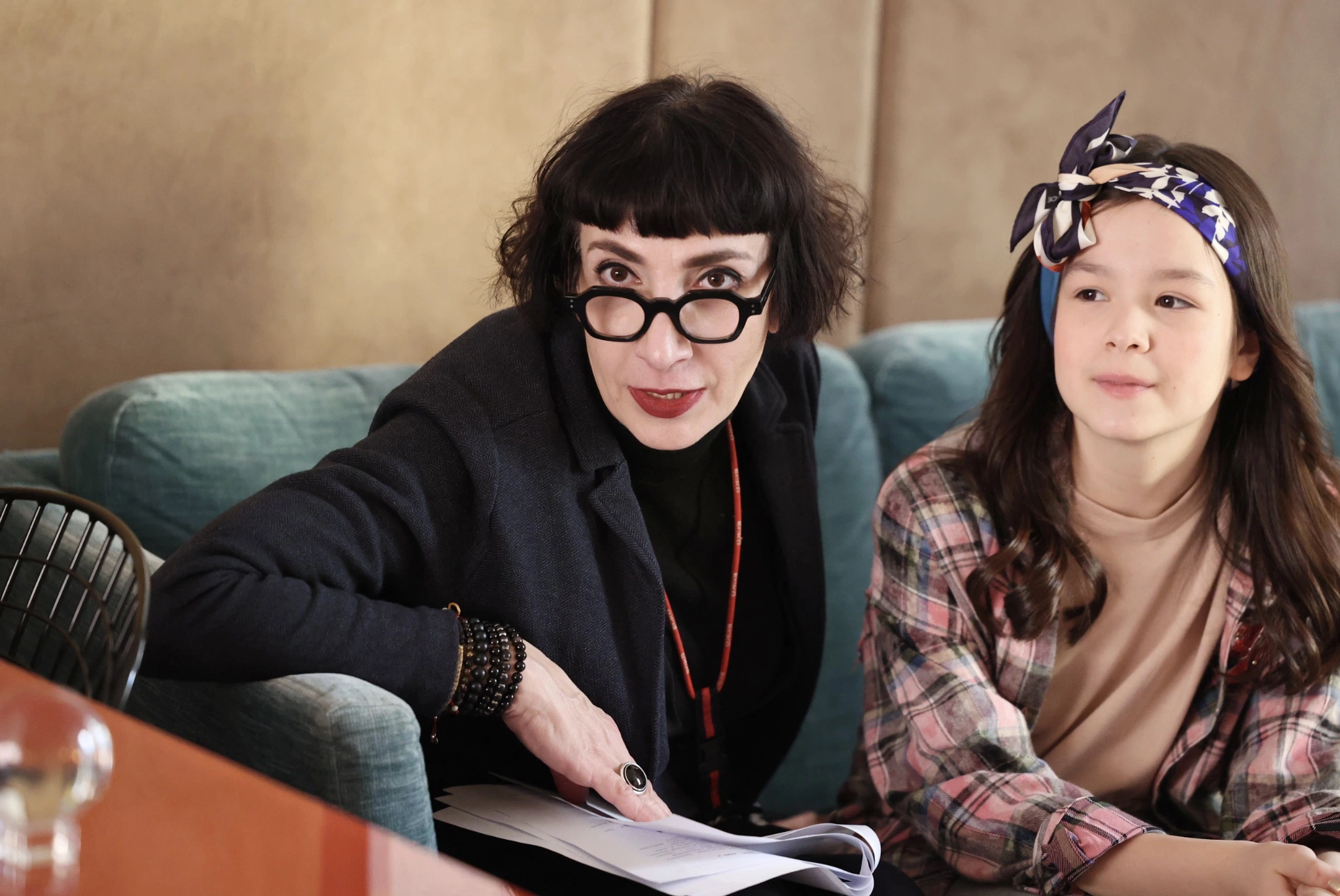 Тина Барклая и Дарья Полунеева на съемках «Жемчуга»