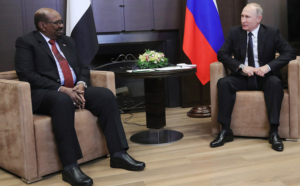 Омар Башир и Владимир Путин