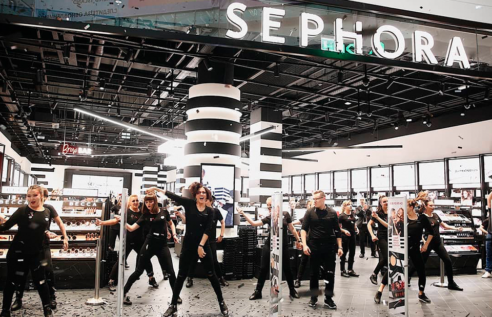 Открытие Sephora в ТЦ АВИАПАРК