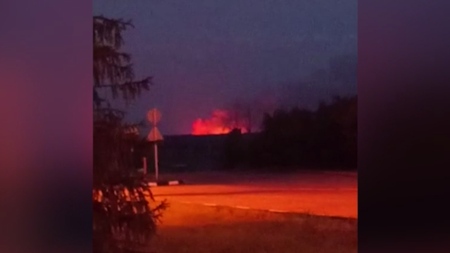 Пожар на складе боеприпасов в Белгородской области локализовали