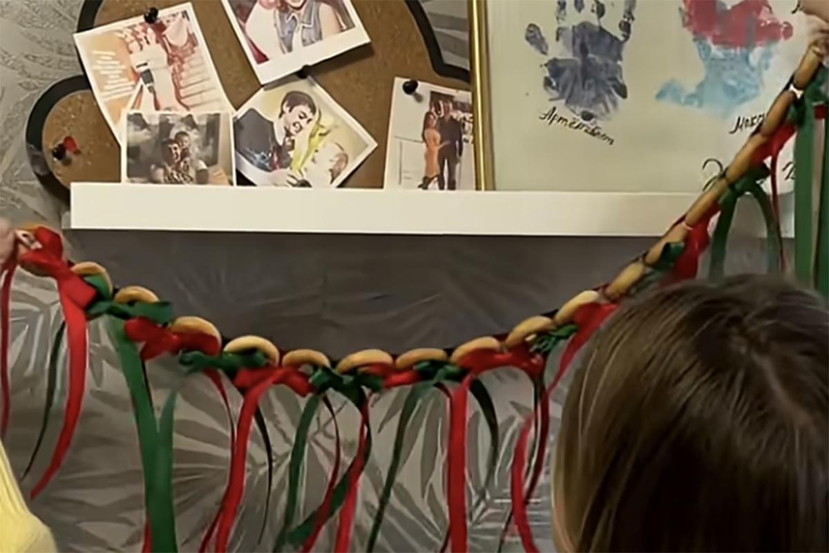 Как сделать новогоднюю гирлянду из сушек