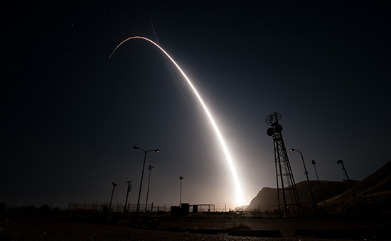 Пуск&nbsp;ракеты Minuteman III. 26 апреля 2017 года


