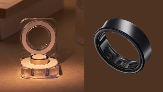 Кольцо Galaxy Ring изготовлено из титана Grade 5 и доступно в девяти размерах и трех цветах: черном, серебристом и золотом.