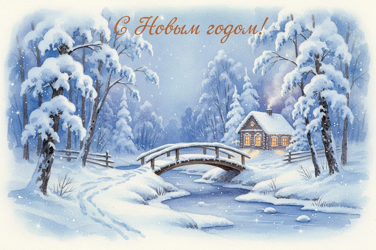 Открытки с Новым годом-2026: 15 красивых и оригинальных вариантов