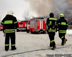 В Петербурге произошел крупный пожар в автопарке