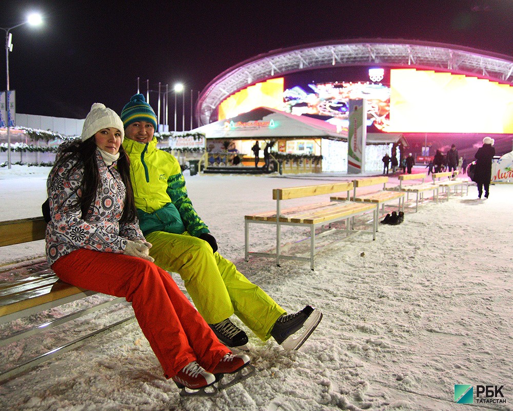 Трансляция открытия Олимпиады на площади перед Казань-Ареной