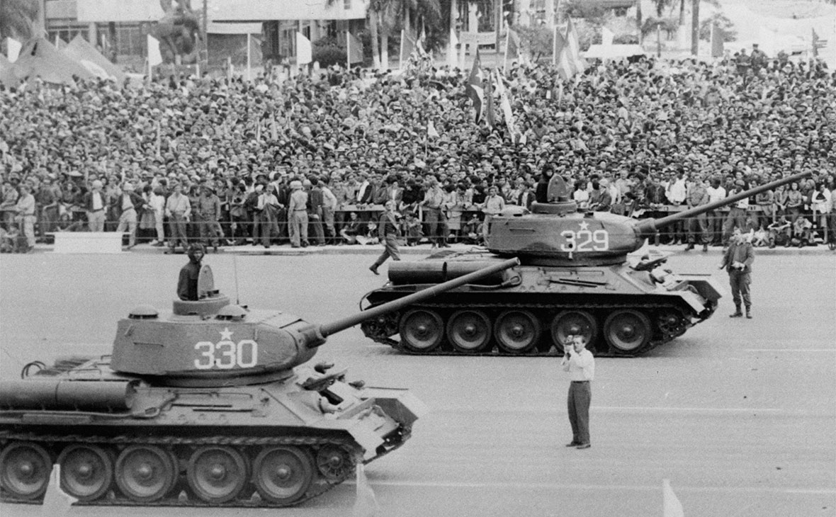 Советские танки в Гаване, Куба. 1962 год