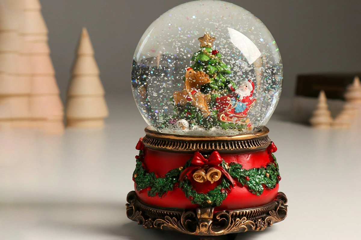 Снежный шар с музыкой и подсветкой