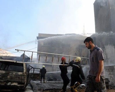 В Дамаске террористы атаковали отель, в котором живут наблюдатели ООН