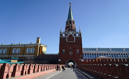 Вид на&nbsp;Кремль в&nbsp;Москве


