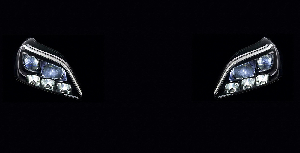 Mercedes-Benz рассекретил новое поколение светодиодных фар