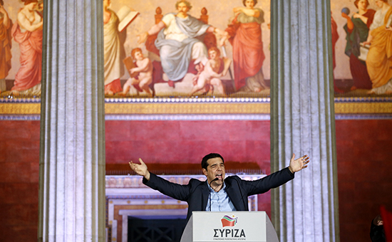 Глава леворадикальной греческой партии СИРИЗА Алексис Ципрас