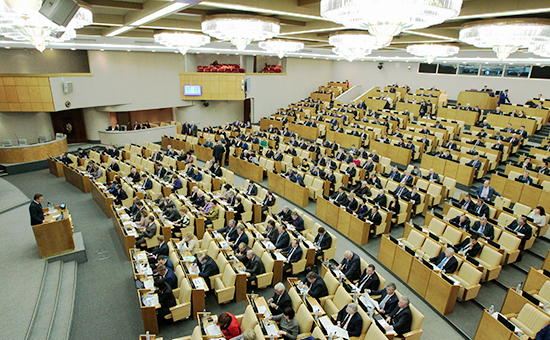 Во время заседания Госдумы. Ноябрь 2016 года
