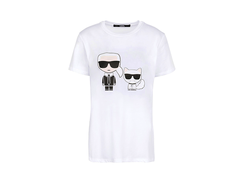 Женская футболка Karl Lagerfeld, 7340 руб. (yoox.com)