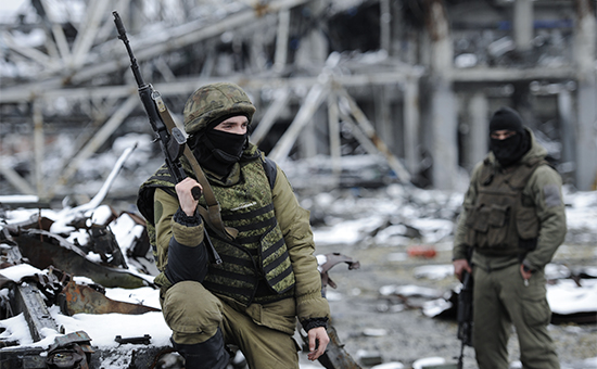 Ополченцы Донецкой народной республики (ДНР). 26 ноября 2015 года


