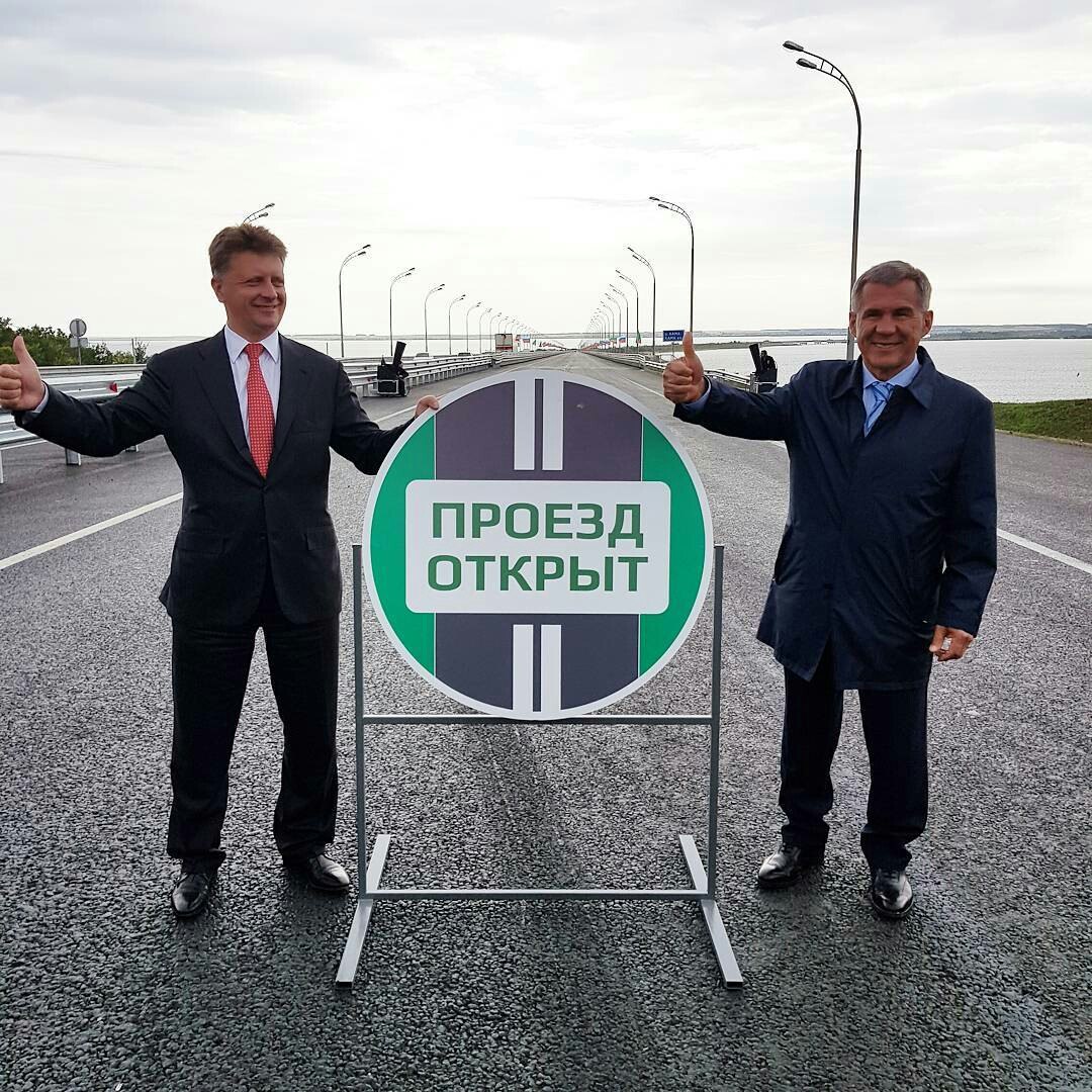 Минниханов откроет мост через Каму и путепровод в Зеленодольске