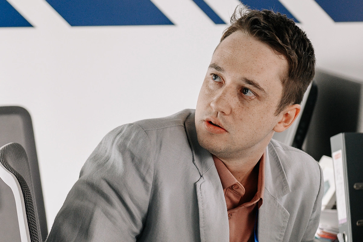 Фото со съемок фильма «Жека Рассел»