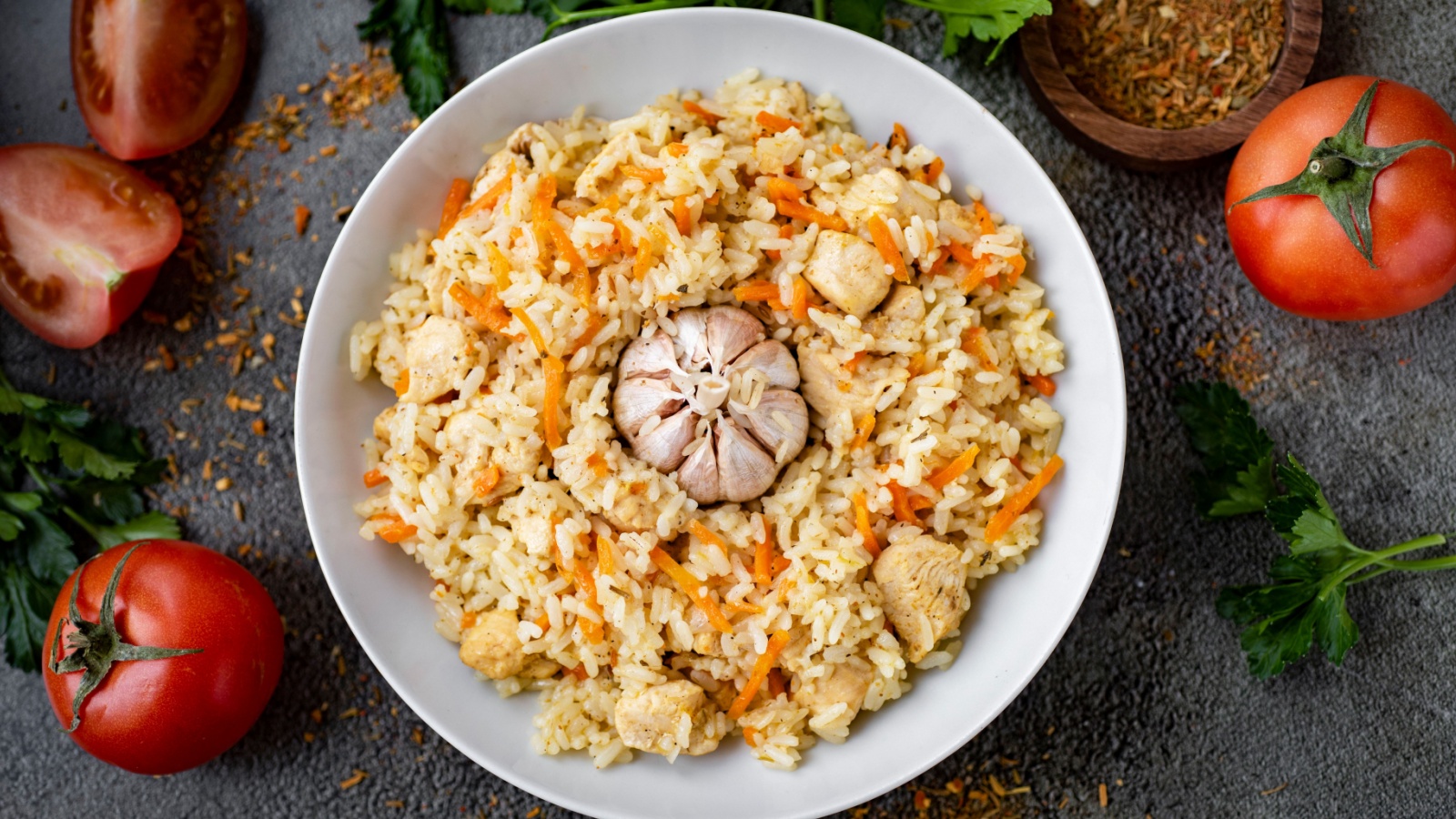 Плов с курицей