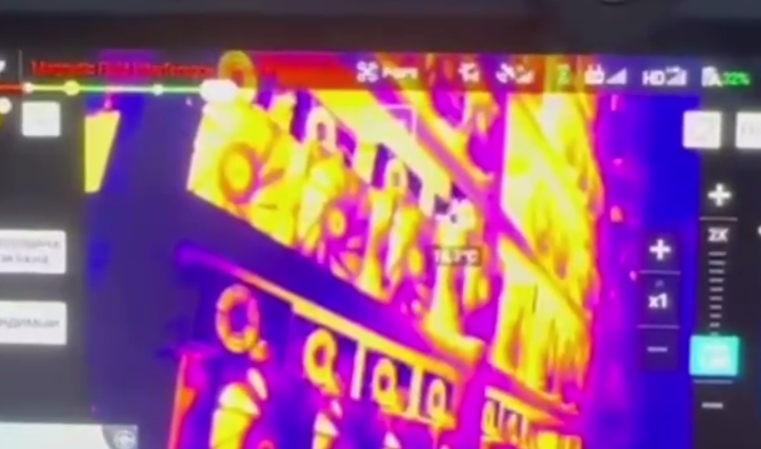 Отображение работающей майнинг-фермы на тепловизоре. Источник: Telegram-канал Магомедшапи Шапиева, и.о. директора &laquo;Дагэнерго&raquo;