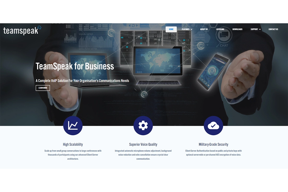Технологии VoIP-связи TeamSpeak используют как частные лица, так и компании