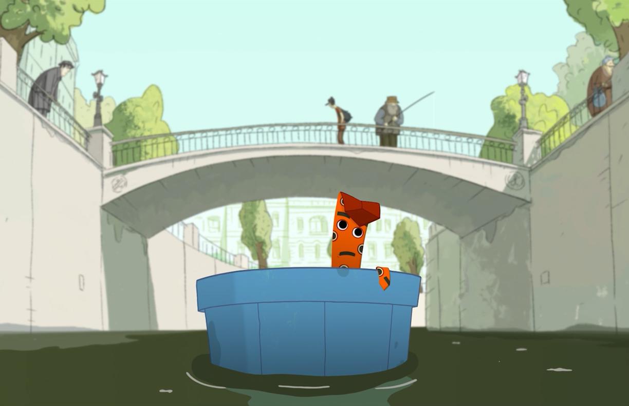 Кадр из анимационного фильма «На выброс»