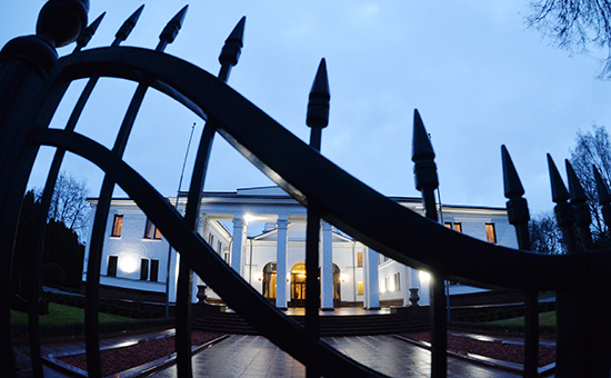 Правительственная резиденция в Минске, где проходило заседание Контактной группы по урегулированию конфликта на востоке Украины.