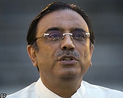 Избирком  Пакистана подтвердил решительную победу А.Зардари 