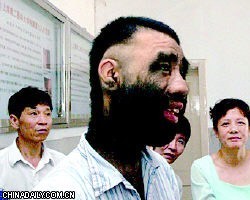 Самый волосатый человек в Китае хочет быть "Королем обезьян" 