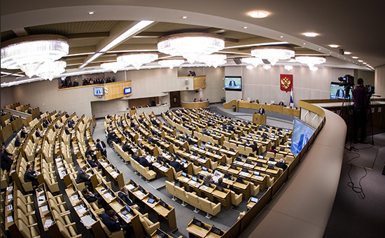Во время заседания Госдумы, январь 2015 года


