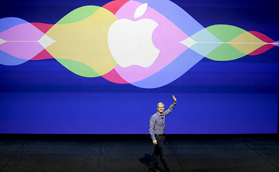 Глава Apple&nbsp;​Тим Кук&nbsp;на презентации&nbsp;новых продуктов