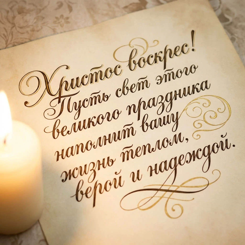 Открытки с Пасхой-2026 для родных и близких