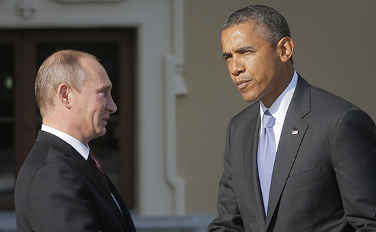 Президент РФ Владимир Путин и президент США Барак Обама. Архивное фото