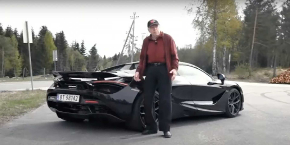 Видео: 78-летний норвежец купил суперкар McLaren для ежедневных поездок